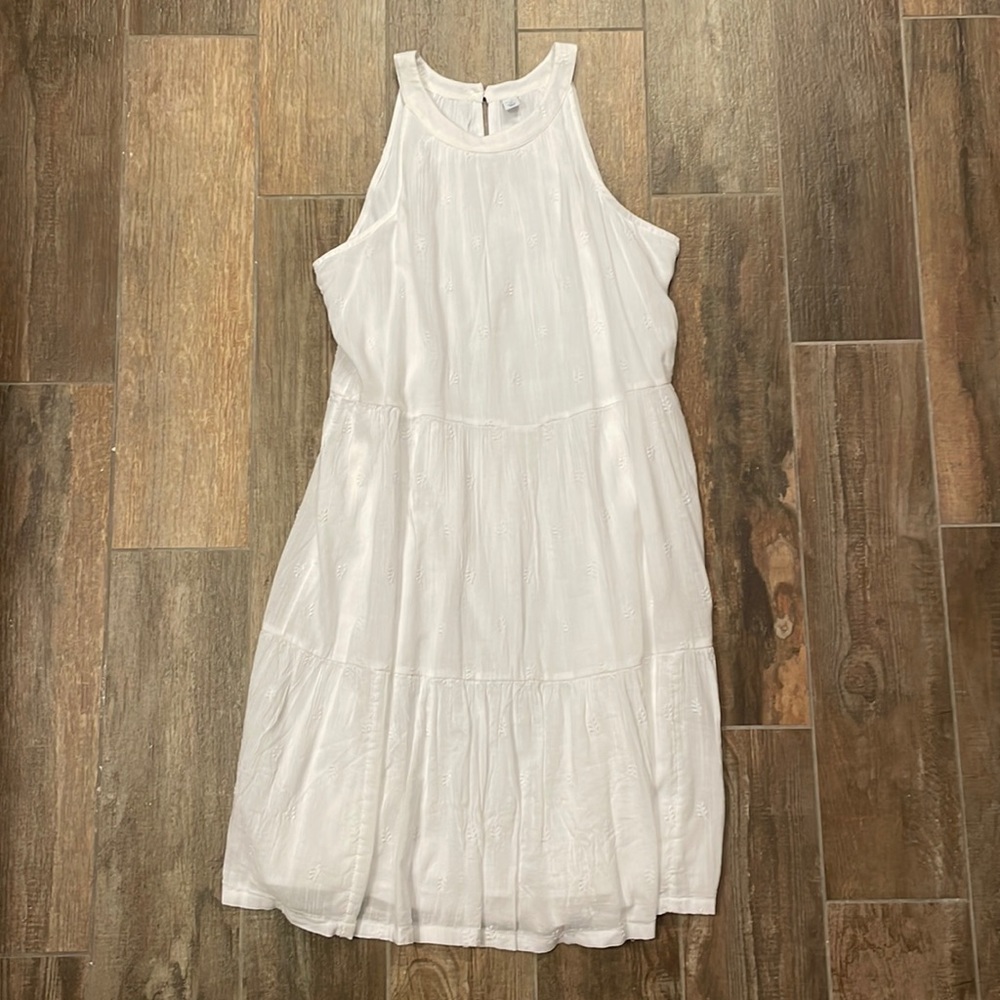 NWT Old Navy White Dress Tall Medium